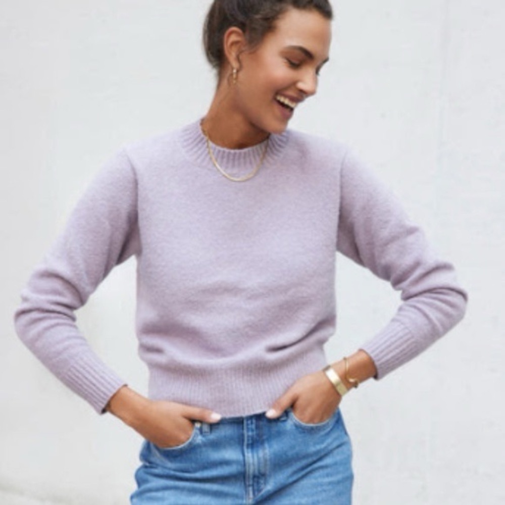 All Year Round (AYR) The Little Joy Purple Mist Sweater in Medium